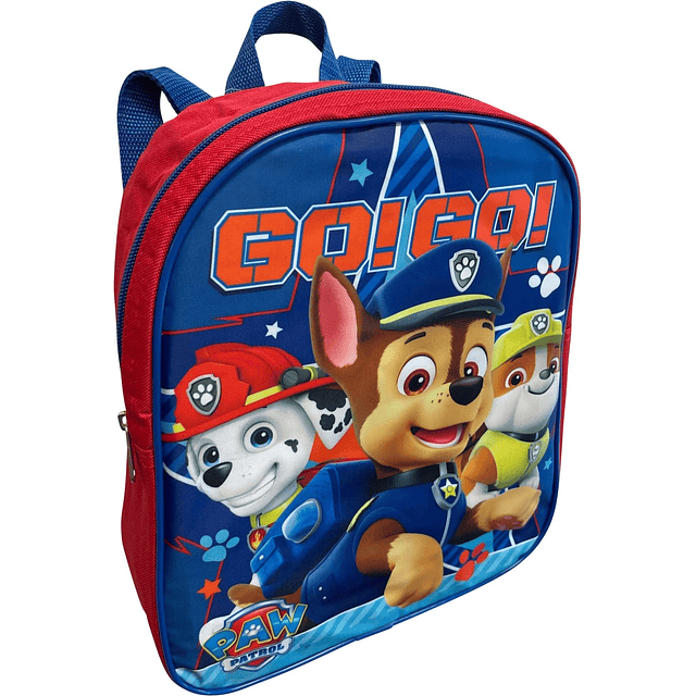 Mini mochila Paw Patrol Toddle Boy de 12 pulgadas rojo-azul