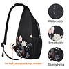 Mochila Sling, Mochila Multiusos para Viajes, Senderismo, Fl