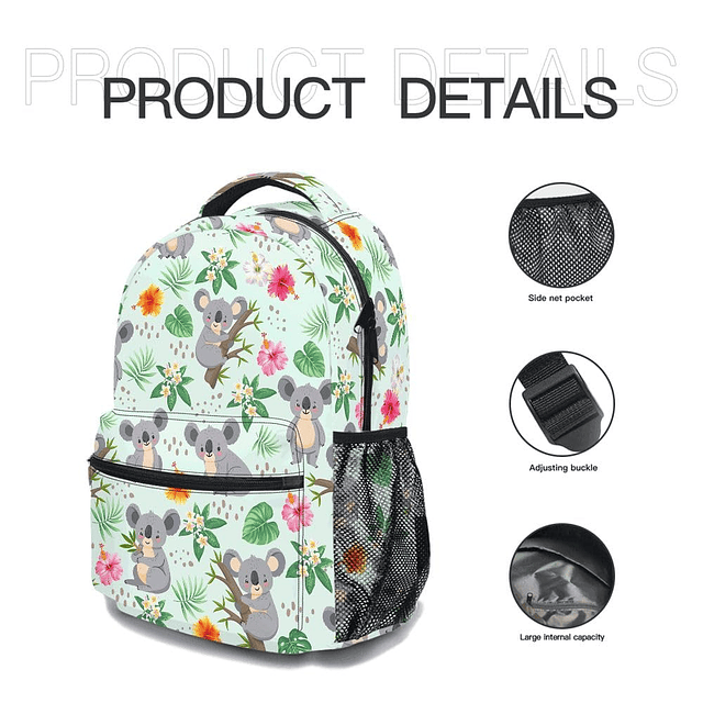 Linda mochila Koala, elegante bolso para computadora portáti