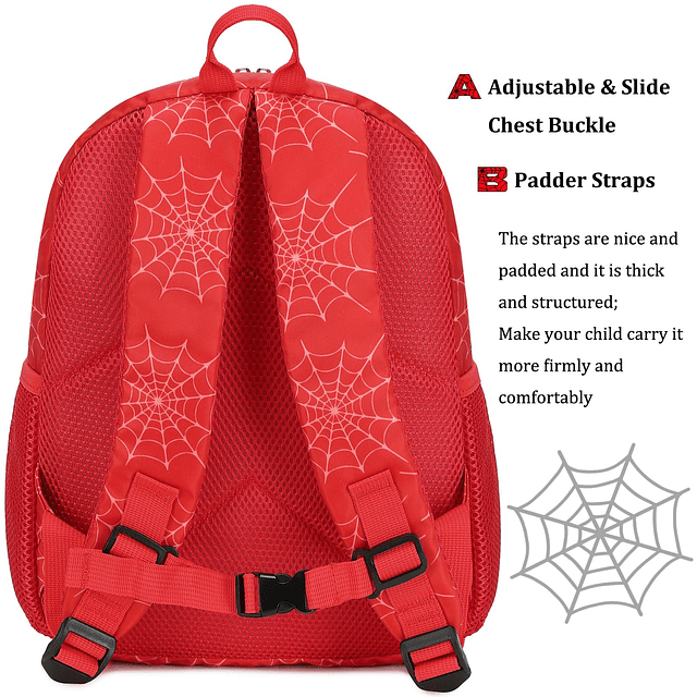 Mochila Spider para niños pequeños, mini mochila para niños,