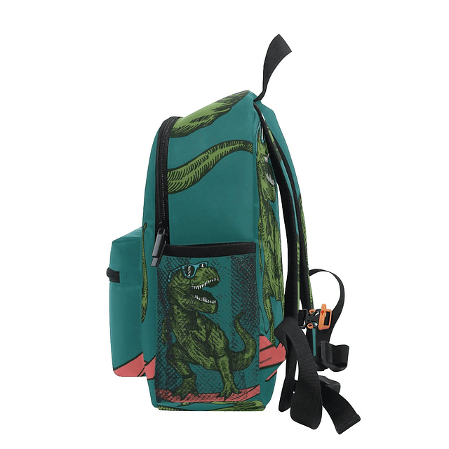 Mochila para niños, monopatín, dinosaurio, para niños pequeñ