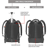 22 pulgadas de mochila rodante grande para ordenador portáti