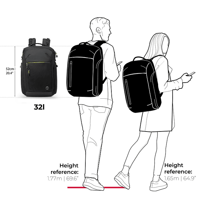 Mochila de viaje grande de diseño para hombres, Mochila gran