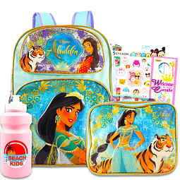 Mochila Aladdin con lonchera – Paquete con mochila Princess