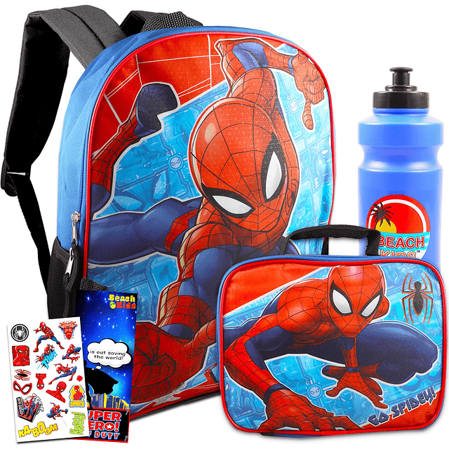 Suministros escolares de Spiderman para niños – Paquete con