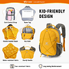 Mochila para niños pequeños con correa para niños y niñas, m