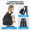 Mochila para ordenador portátil para mujer, bolsa para portá