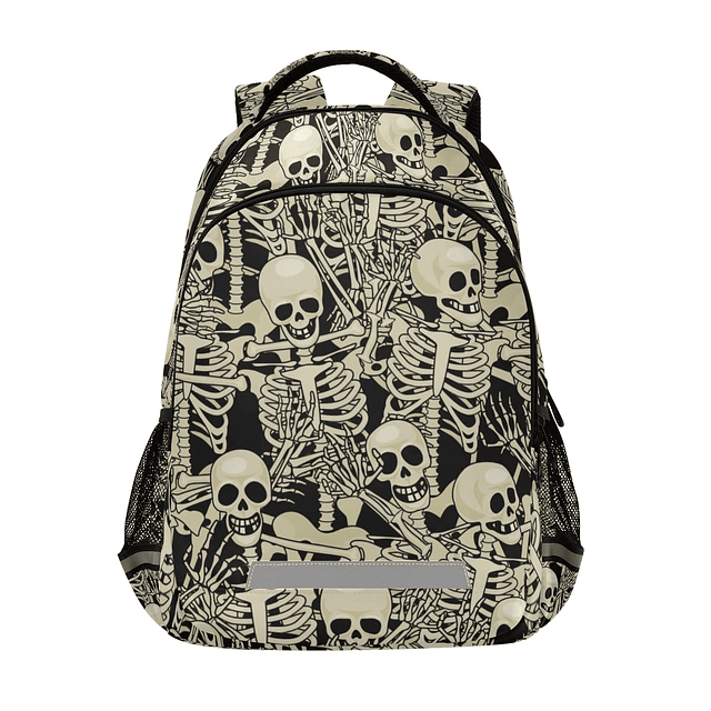 Mochilas góticas de esqueletos de calaveras para ordenador p