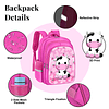 Mochila de vaca 3D para niñas, mochila con compartimentos de