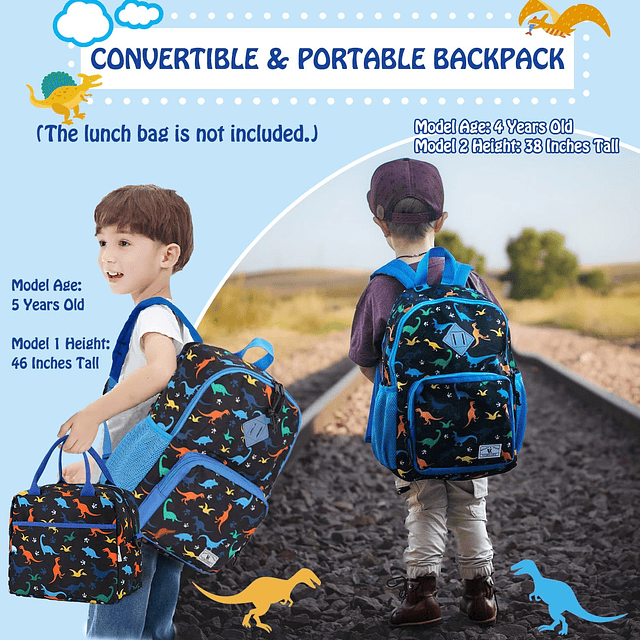 Mochila para niños, linda mochila preescolar para niños con