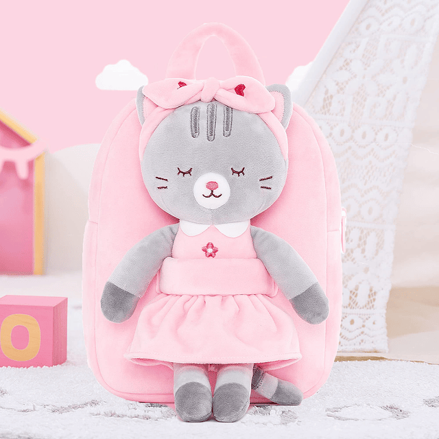 Mochila para niños pequeños con diseño de gatito, mochilas p