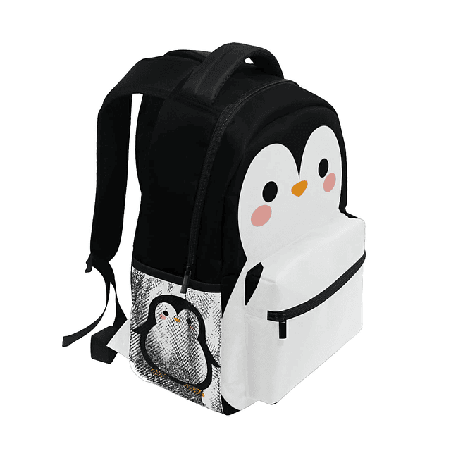 Mochila para ordenador portátil con diseño de pingüino, moch