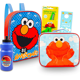 Elmo Mini mochila con lonchera para niños – Paquete con moch