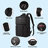 Mochila para computadora portátil de 17 pulgadas para hombre