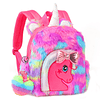 Mochila de felpa de unicornio para niñas, linda y suave moch