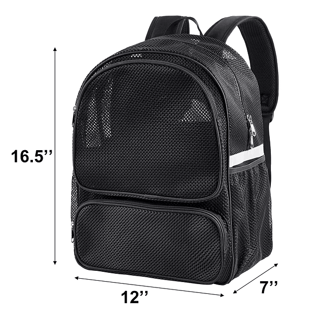 Mochila De Malla Resistente, Mochila De Malla Grande Transpa