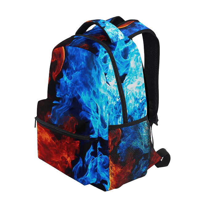 Mochila de hielo y fuego para niños y niñas, bolsa de libros