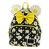 Mochila Mini Minnie Mouse Margaritas NegroBlancoAmarillo