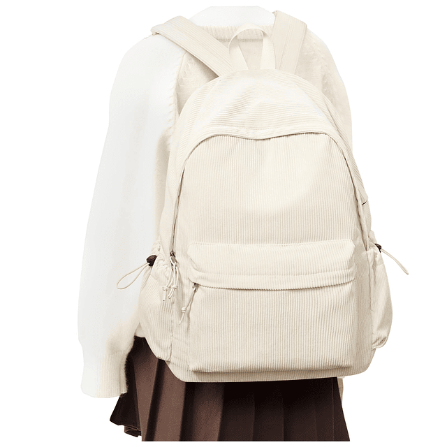 Mochila de pana para mujeres y hombres, linda mochila univer