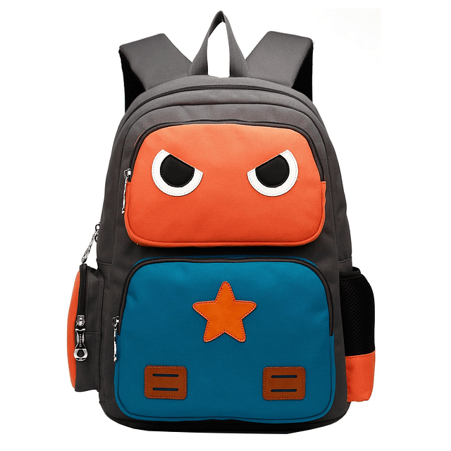 Mochila Infantil Naranja y Verde