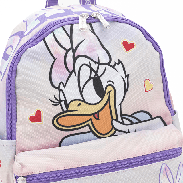 - Mochila de nailon Daisy Duck de 13, color morado