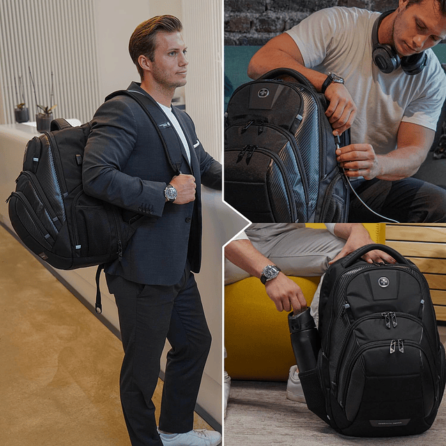 Mochila para portátil de diseño para hombre para la universi