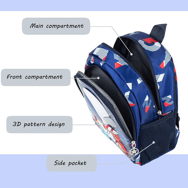 Mochila espacial para niños pequeños, linda mochila preescol