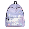 Mochila de Anime de perro blanco para mujer, bolso de ordena