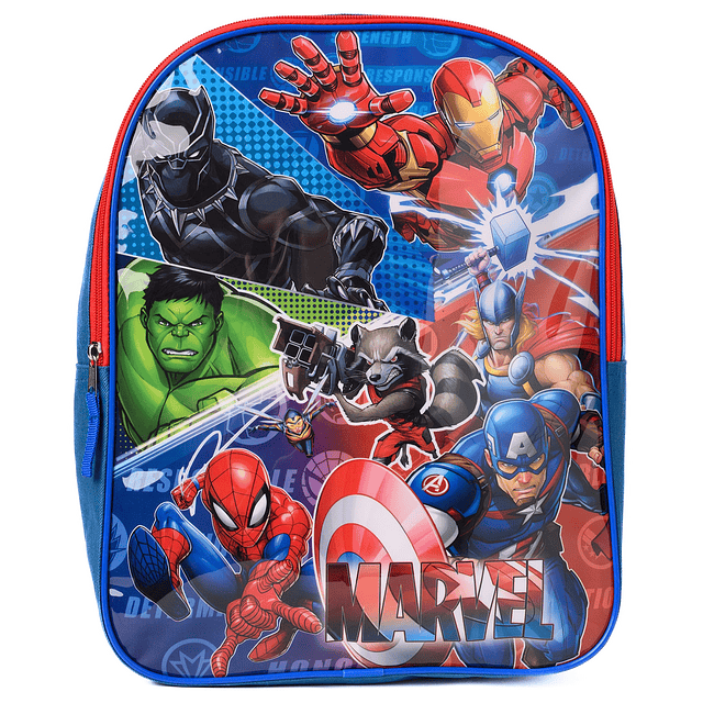 Mochila de 15 Vengadores Spider-Man Iron Man Pantera Negra T