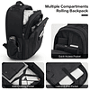 Mochila con ruedas para computadora portátil - Mochila con r