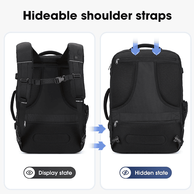 Mochila de mano 40-50L,Mochila de viaje para hombres y mujer