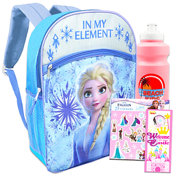 Mochila Frozen para niños y niñas, 5 piezas con bolso escola