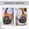 Bolso bandolera para mujer y hombre, mochila con tirantes, b