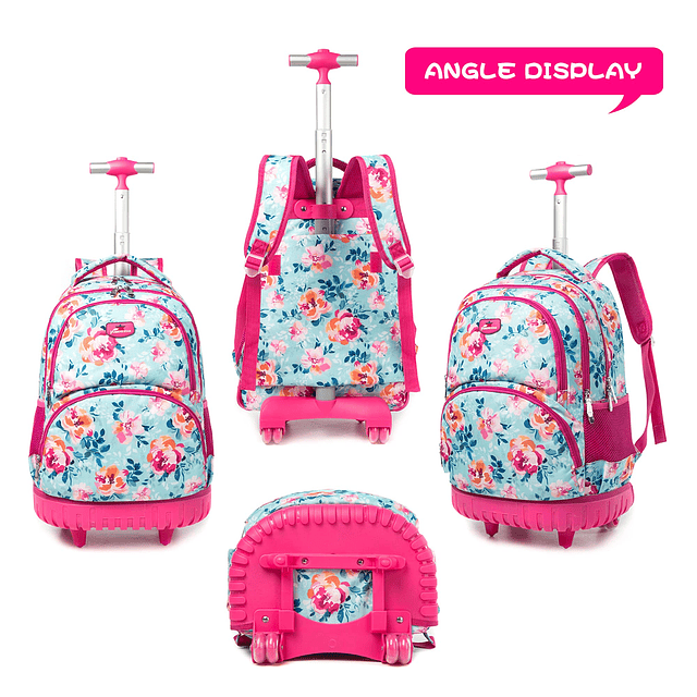 Mochila con ruedas Mochila para niños con ruedas de 18 pulga