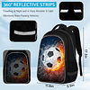 Mochila escolar para niños - Mochila de fútbol para niños Ni