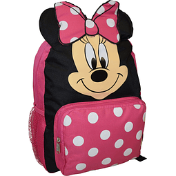 Mochila con cara grande de Minnie Mouse - Mochila escolar de