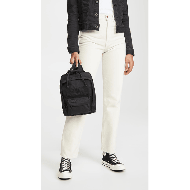 Fjallraven Re-Kanken Mini, Mujer, Negro, Talla única