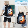 Mochila escolar para niños - Mochila de fútbol para niños Ni