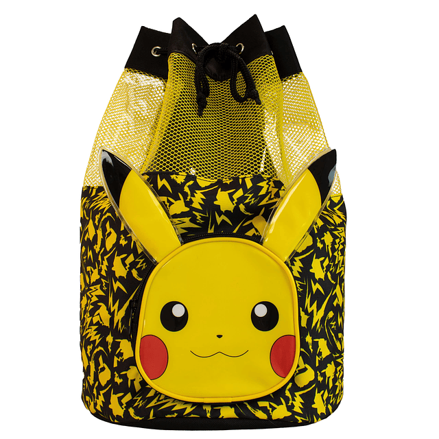 Bolsa con cordón | Mochila Pikachu Con Orejas 3D | Bolsa de