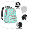 La mochila clásica Axolotl Kawaii con correas acolchadas aju