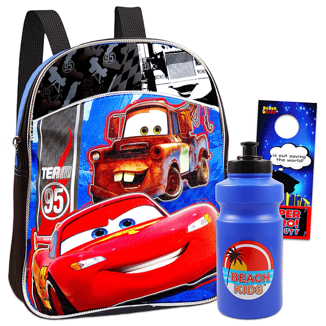 Disney Cars Mini mochila preescolar para niños pequeños 11 p