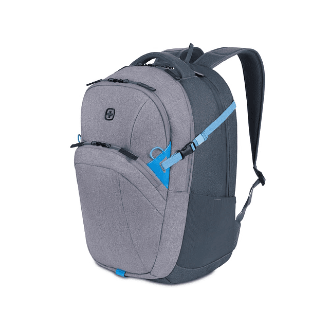 8169 Mochila para portátil, azul/gris jaspeado, 18,5 pulgada