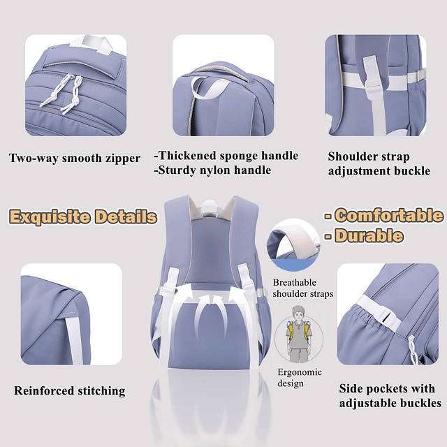 Mochila linda para niñas,Mochila escolar para niñas y niños,