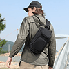 Bolso bandolera para hombre, bolso cruzado impermeable para