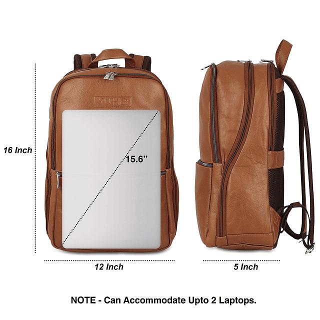 Mochila de cuero premium para hombres y mujeres | Bolsa delg