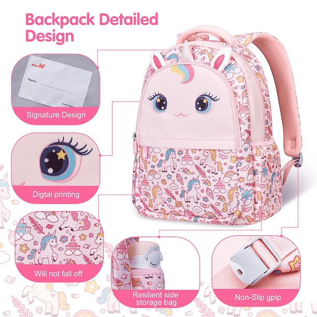 Mochila para niños, Mochila escolar liviana de 16 , Mochilas