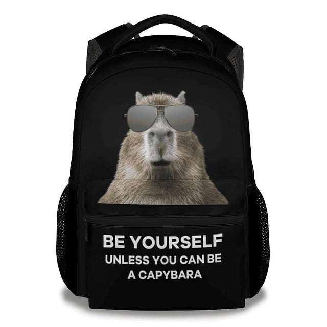 Mochilas Capybara para niñas y niños, mochila de gran capaci