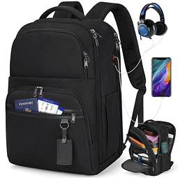 Mochila para computadora portátil de 17 pulgadas para hombre