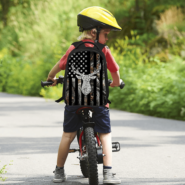 Mochila escolar de ciervos para niños y niñas, mochilas esco