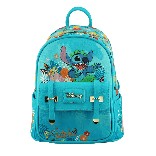 Mini mochila de moda de cuero vegano de Disney Lilo & Stitch